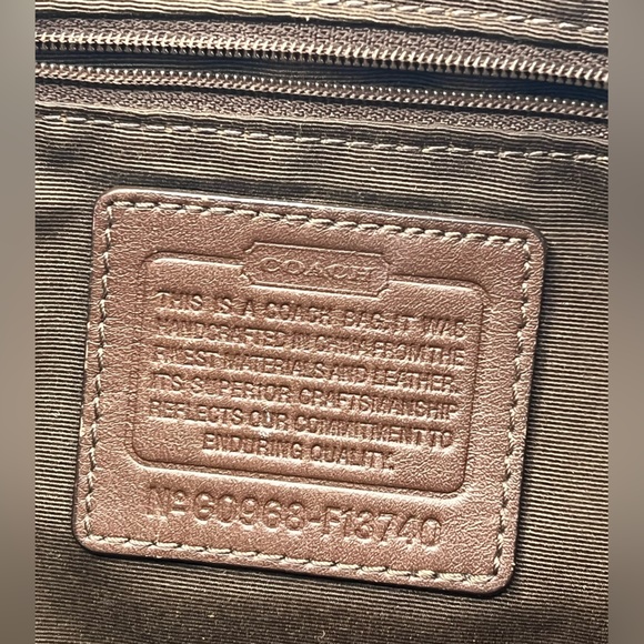 Coach Plum Soho Signature Bag F13740. Comes with small coach wallet!! - Picture 7 of 10